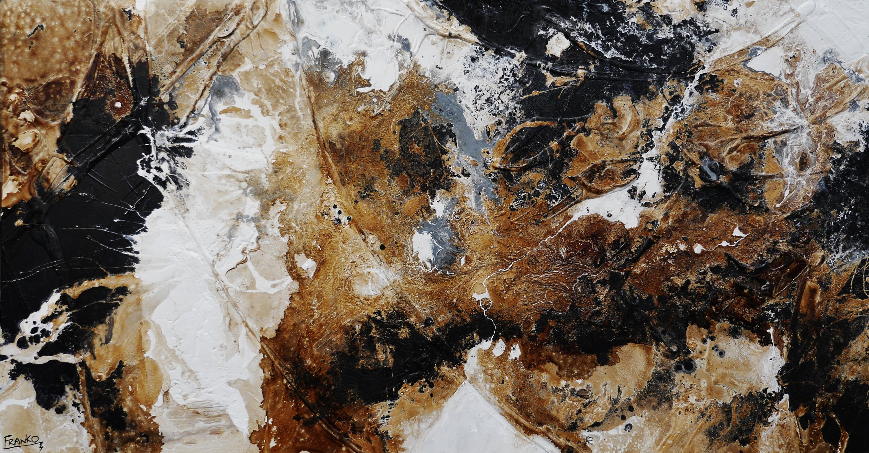 Rusted Atmosphere 190cm x 100cm Textured Abstract Painting