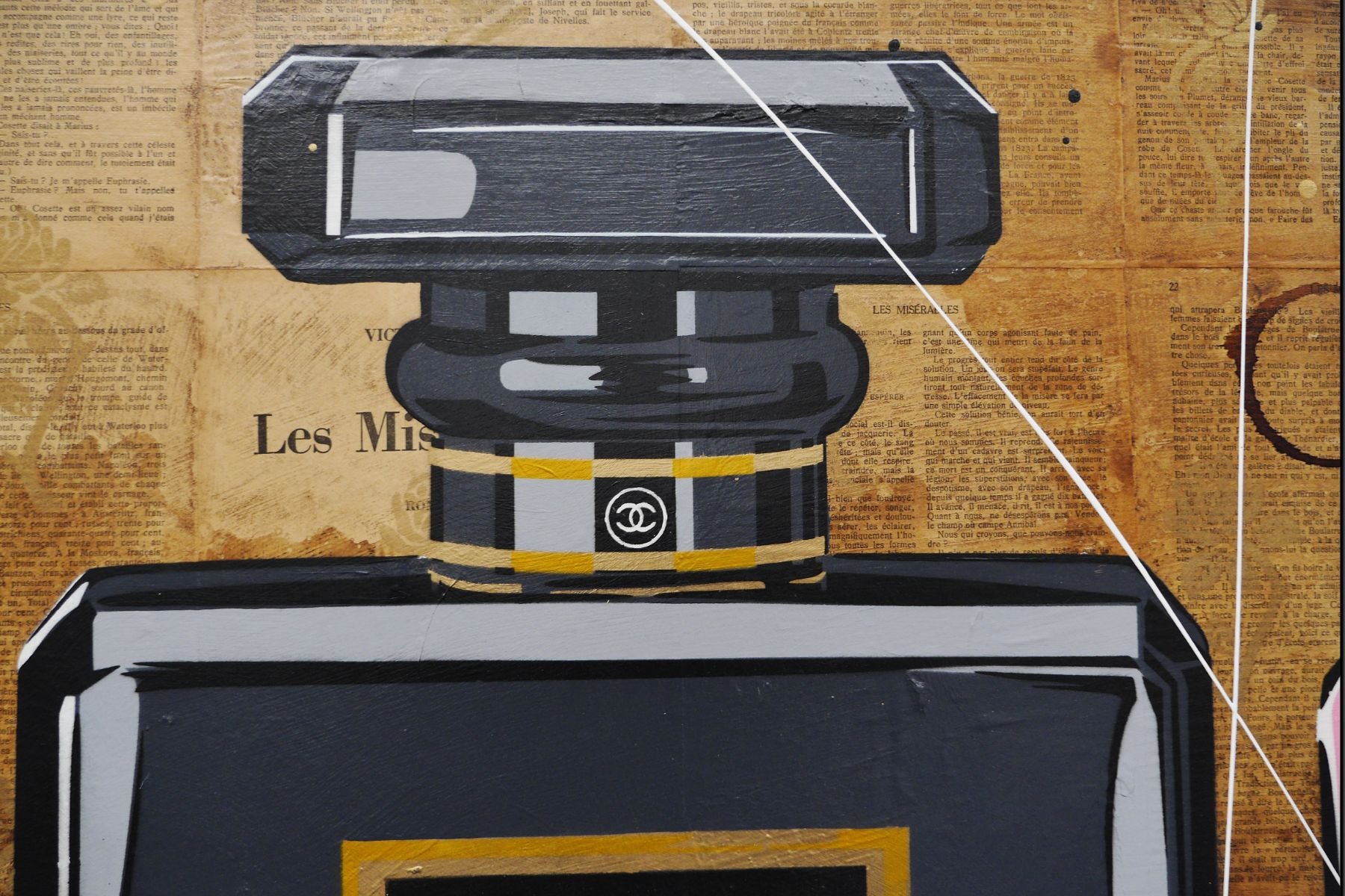 Prolific 200cm x 80cm Perfume Bottles Urban Pop Book Club Painting (SOLD)