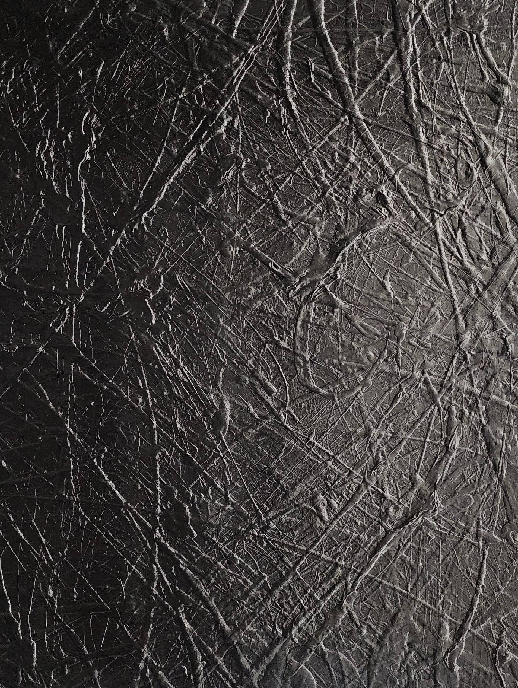 Maximus Black 140cm x 180cm Black Textured Abstract Painting (SOLD)