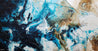 Southern Honey 190cm x 100cm Black Teal White Textured Abstract Painting (SOLD)-Abstract-[Franko ]-[Gallery]-[popular]-[Australia]-Franklin Art Studio