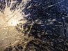 black and gold abstract painting