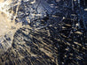 24 Carat Mint 120cm x 120cm Black and gold Abstract Painting (SOLD)-abstract-[Franko]-[Artist]-[Australia]-[Painting]-Franklin Art Studio