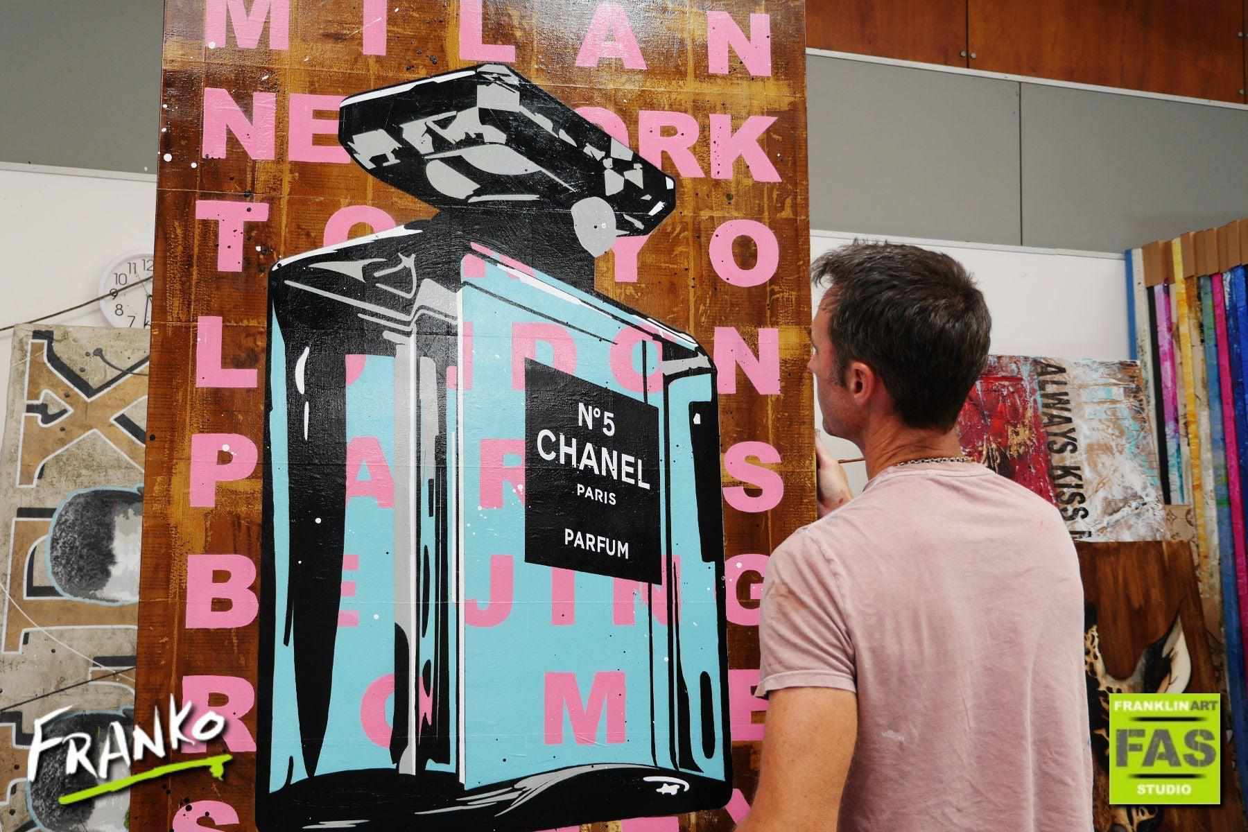 50 Shades 140cm x 100cm Vintage Book Pop art Painting (SOLD)-Abstract-[Franko Artist]-[Gold Coast]-[Brisbane]-[Huge]-Franklin Art Studio