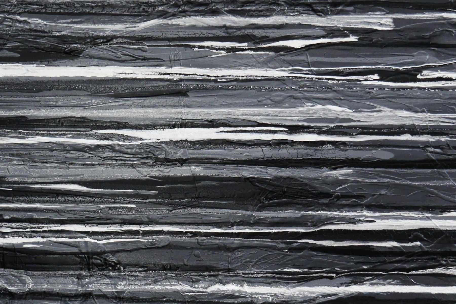 50 Shades of Grey 200cm x 80cm Grey White Textured Abstract Painting (SOLD)