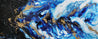 Admiral 200cm x 80cm Blue Gold Black Textured Abstract Painting (SOLD)-Abstract-Franko-[Franko]-[Australia_Art]-[Art_Lovers_Australia]-Franklin Art Studio