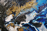 Admiralty 200cm x 80cm Blue Gold Textured Abstract Painting (SOLD)-Abstract-[Franko]-[Artist]-[Australia]-[Painting]-Franklin Art Studio