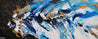 Admiralty 200cm x 80cm Blue Gold Textured Abstract Painting (SOLD)-Abstract-Franko-[Franko]-[Australia_Art]-[Art_Lovers_Australia]-Franklin Art Studio