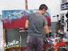 Against The World 160cm x 60cm Abstract Painting Red-abstract-[Franko Artist]-[Gold Coast]-[Brisbane]-[Huge]-Franklin Art Studio