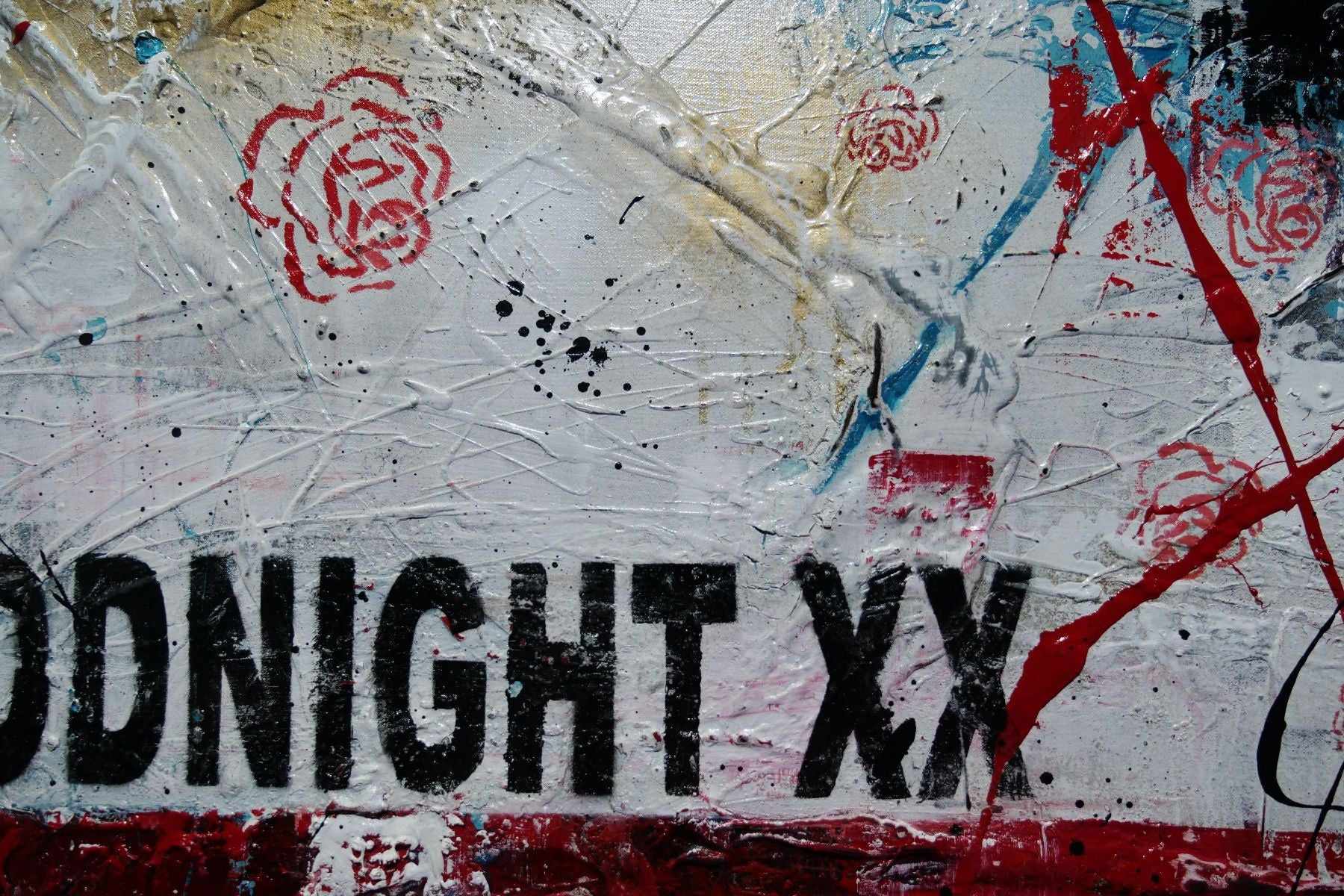 Always Forever 200cm x 80cm Always Kiss Me Goodnight Urban Pop Art Abstract Painting (SOLD)-Urban Pop Art-[Franko]-[Artist]-[Australia]-[Painting]-Franklin Art Studio