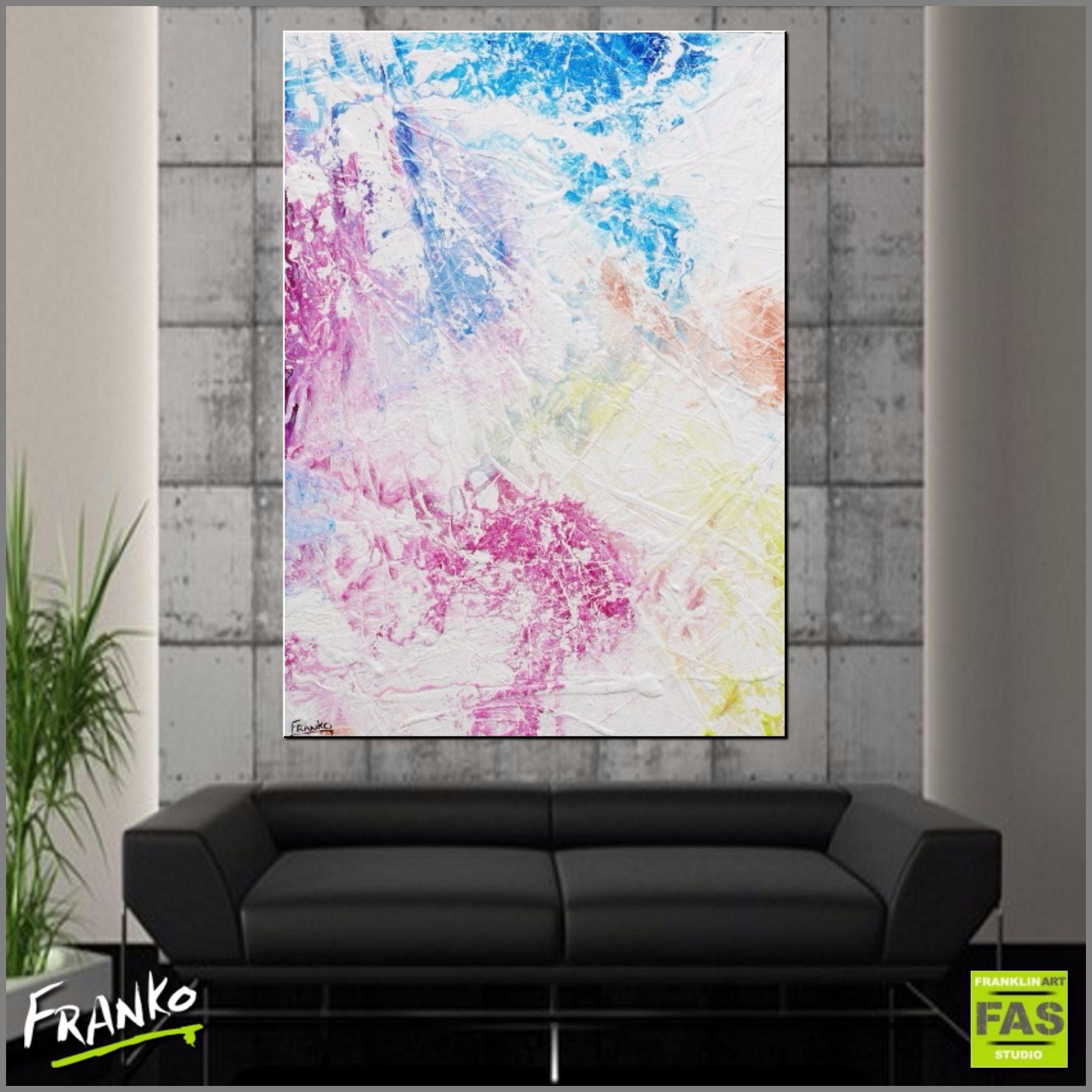 Always Love You 140cm x 100cm Colourful Abstract Painting (SOLD)-abstract-Franko-[Franko]-[huge_art]-[Australia]-Franklin Art Studio