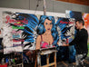 Angelic 210cm x 86cm Angel Recycled Timber Pallet Urban Pop Art Painting (SOLD)-Urban Pop Art-Franko-[franko_art]-[beautiful_Art]-[The_Block]-Franklin Art Studio