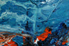 Aqua Duct 190cm x 100cm Blue Orange Textured Abstract Painting (SOLD)-Abstract-[Franko]-[Artist]-[Australia]-[Painting]-Franklin Art Studio