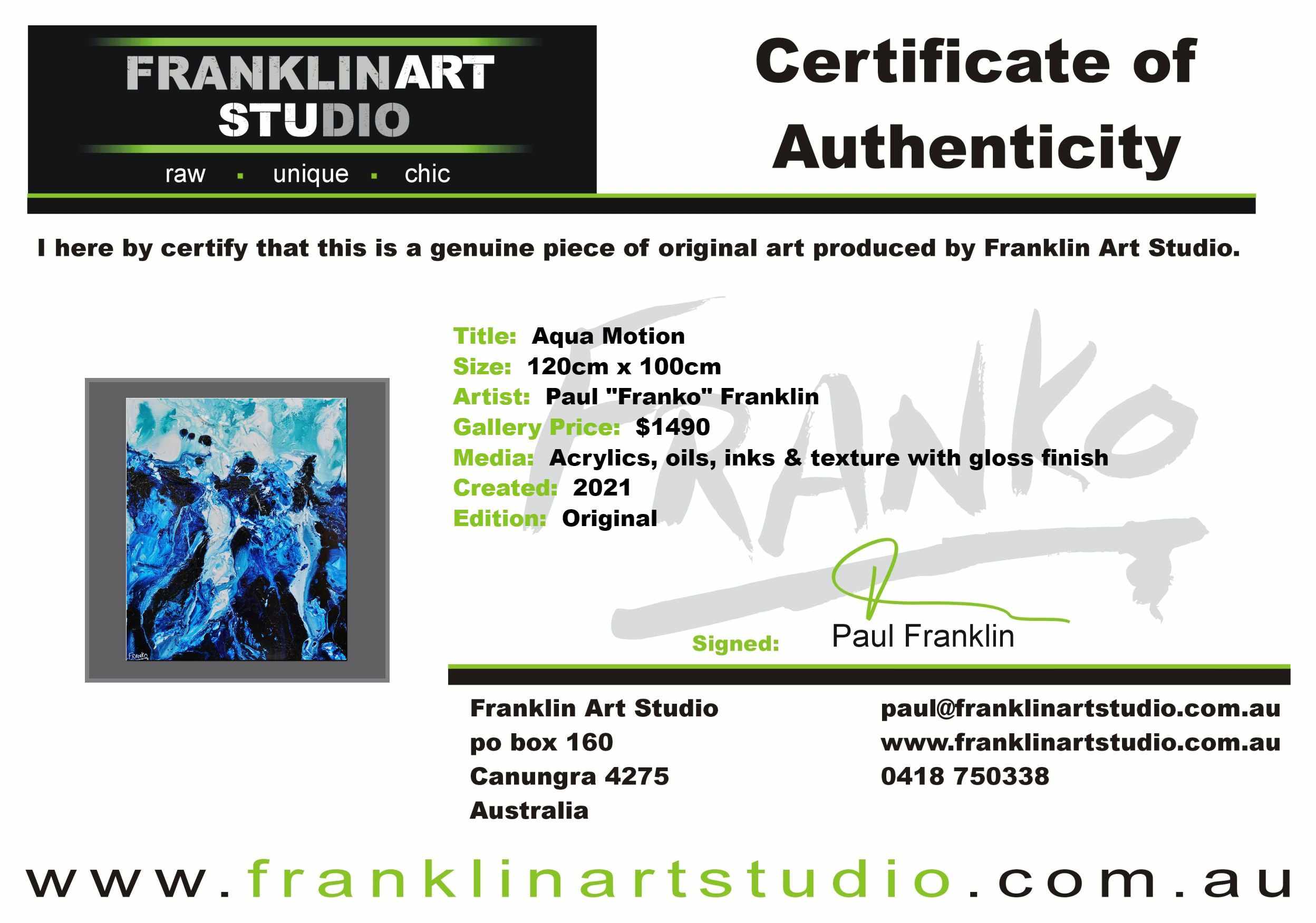 Aqua Motion 120cm x 100cm Blue White Textured Abstract Painting (SOLD)-Abstract-[Franko Artist]-[Cheryl]-[Wendy]-[Gabriela]-Franklin Art Studio