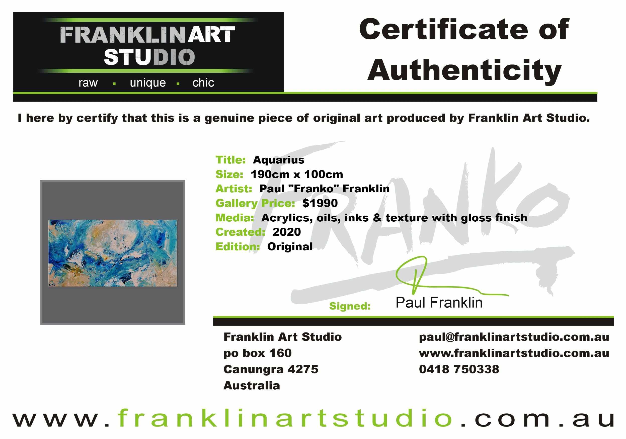 Aquarius 190cm x 100cm Blue Cream Textured Abstract Painting (SOLD)-Abstract-[Franko Artist]-[Cheryl]-[Wendy]-[Gabriela]-Franklin Art Studio