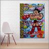 Astro 140cm x 100cm Astro Boy Textured Urban Pop Art Painting (SOLD)-Urban Pop Art-Franko-[huge]-[Australian]-[best Selling]-Franklin Art Studio