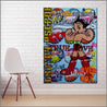 Astro 140cm x 100cm Astro Boy Textured Urban Pop Art Painting (SOLD)-Urban Pop Art-Franko-[Franko]-[huge_art]-[Australia]-Franklin Art Studio