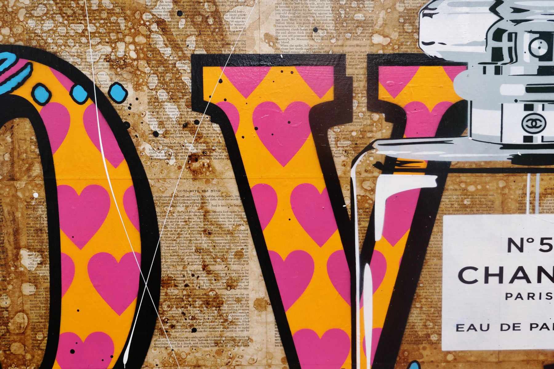 At First Sight 160cm x 160cm Urban Pop Book Club Painting (SOLD)
