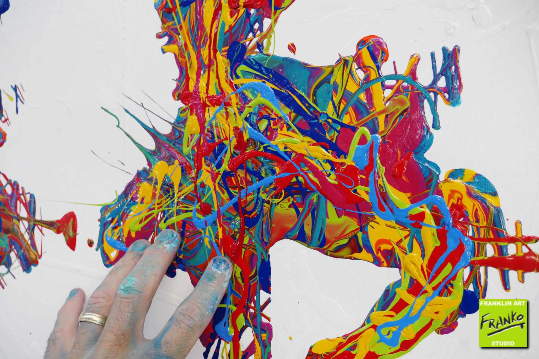 At The Ballet 140cm x 100cm Ballerina Pop Art Painting (SOLD)