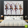 At The Ballet 140cm x 100cm Ballerina Pop Art Painting (SOLD)-urban pop-Franko-[huge]-[Australian]-[best Selling]-Franklin Art Studio