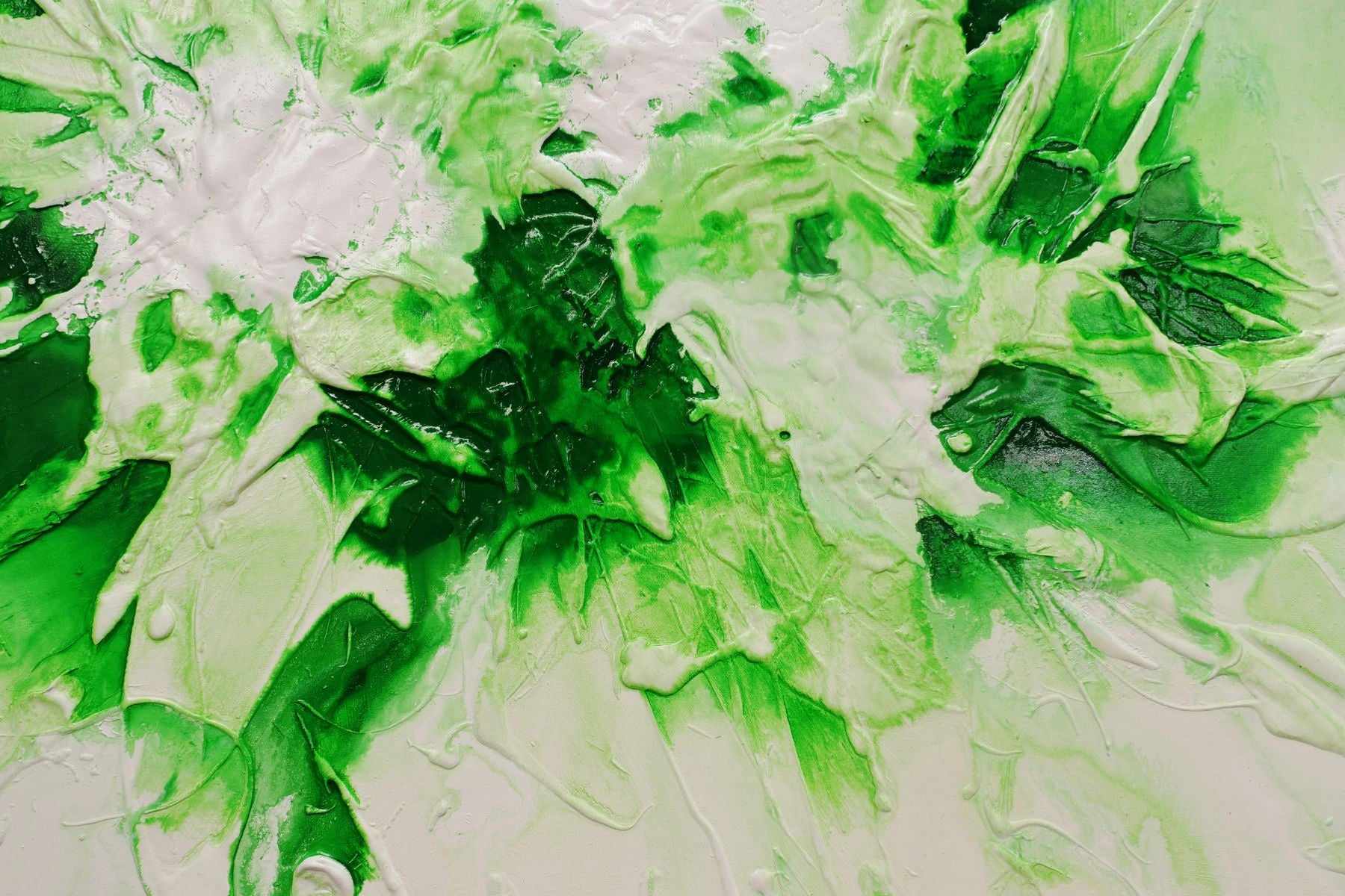 Atomic Lime 120cm x 120cm Lime Green Textured Abstract Painting (SOLD)