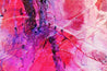 Atomic Ninja 140cm x 100cm Pink Blue Textured Abstract Painting (SOLD)-Abstract-Franko-[franko_art]-[beautiful_Art]-[The_Block]-Franklin Art Studio