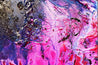 Atomic Ninja 140cm x 100cm Pink Blue Textured Abstract Painting (SOLD)-Abstract-[Franko]-[Artist]-[Australia]-[Painting]-Franklin Art Studio