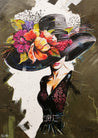 Audrey 140cm x 100cm Flower Hat Abstract Realism Textured Painting-people-Franko-[Franko]-[Australia_Art]-[Art_Lovers_Australia]-Franklin Art Studio