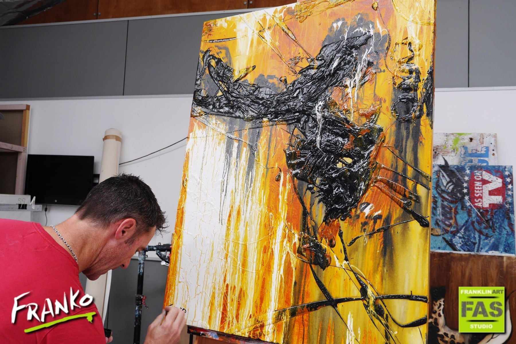 Australian Sienna Depths 75cm x 100cm Sienna Abstract Painting (SOLD)-abstract-Franko-[franko_artist]-[Art]-[interior_design]-Franklin Art Studio