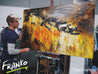 Australian Sienna Riot 160cm x 100cm Sienna Abstract Painting (SOLD)-abstract-[Franko Artist]-[Gold Coast]-[Brisbane]-[Huge]-Franklin Art Studio