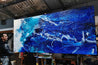 Azure Royalty 270cm x 120cm Blue White Textured Abstract Painting (SOLD)-Abstract-Franko-[franko_artist]-[Art]-[interior_design]-Franklin Art Studio