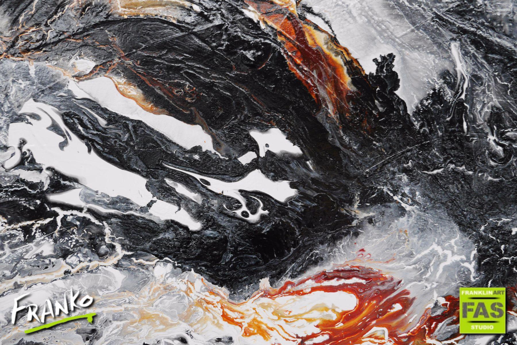 Be Inspired! Abstract Black Brown (SOLD)-abstract-[Franko]-[Artist]-[Australia]-[Painting]-Franklin Art Studio