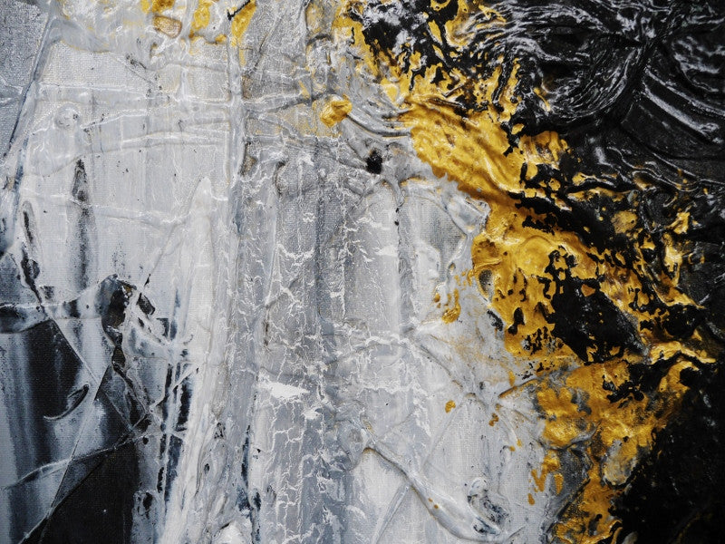Be Inspired! Abstract Blackish Gold 160cm x 100cm Black and Gold (SOLD)