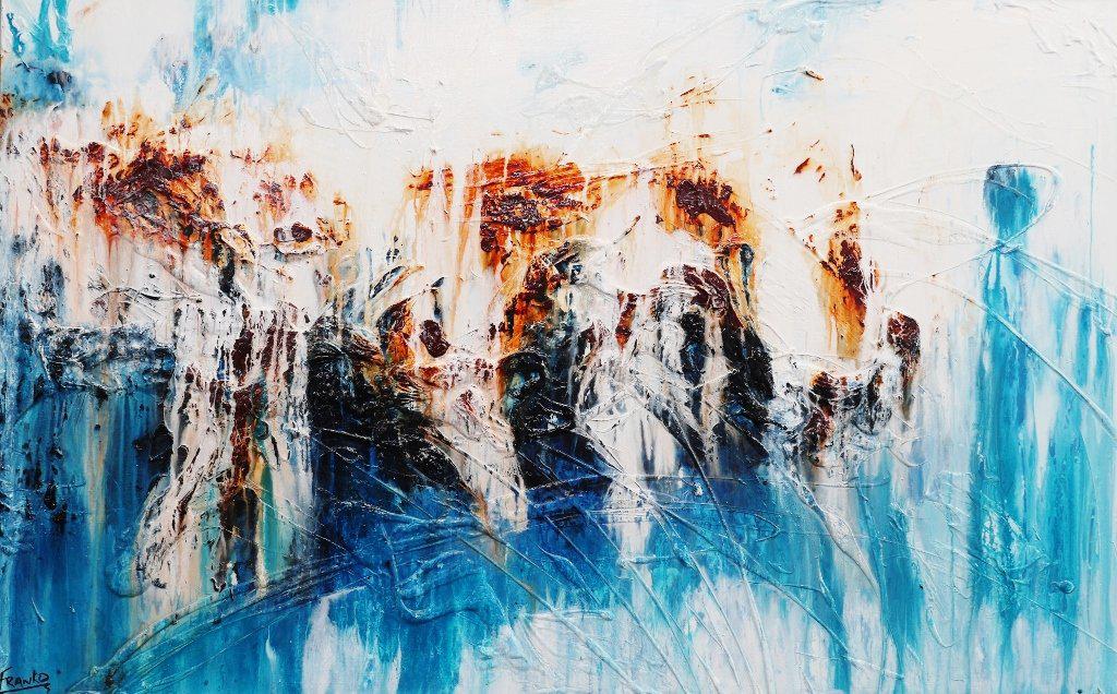 Be Inspired! Abstract Blue Rust (SOLD)-abstract-Franko-[Franko]-[Australia_Art]-[Art_Lovers_Australia]-Franklin Art Studio