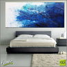 Be Inspired! Abstract Blue White (SOLD)-abstract-Franko-[huge]-[Australian]-[best Selling]-Franklin Art Studio