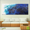 Be Inspired! Abstract Blue White (SOLD)-abstract-Franko-[Franko]-[huge_art]-[Australia]-Franklin Art Studio