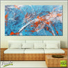 Be Inspired! Abstract Blue and Orange (SOLD)-abstract-Franko-[huge]-[Australian]-[best Selling]-Franklin Art Studio