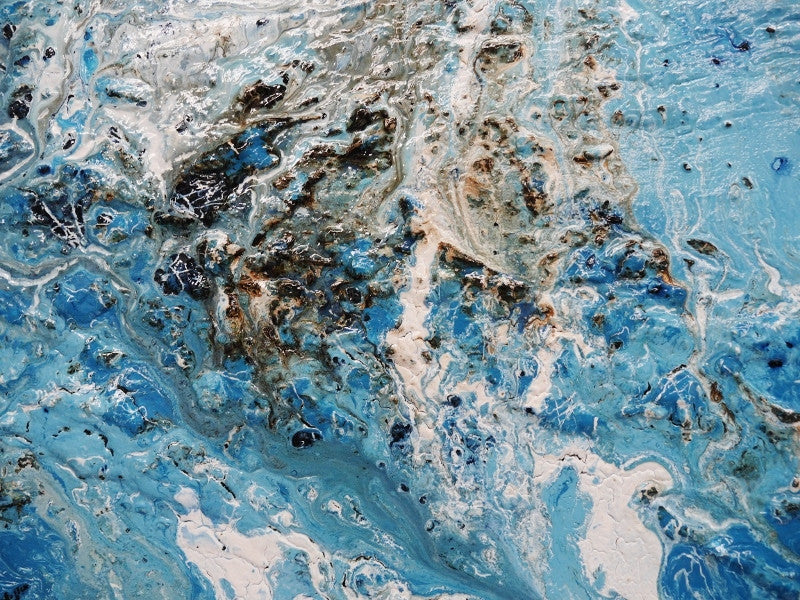 Be Inspired! Abstract Blue and white (SOLD)-abstract-Franko-[franko_artist]-[Art]-[interior_design]-Franklin Art Studio