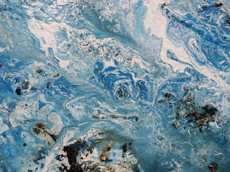 Be Inspired! Abstract Blue and white (SOLD)-abstract-Franko-[franko_art]-[beautiful_Art]-[The_Block]-Franklin Art Studio