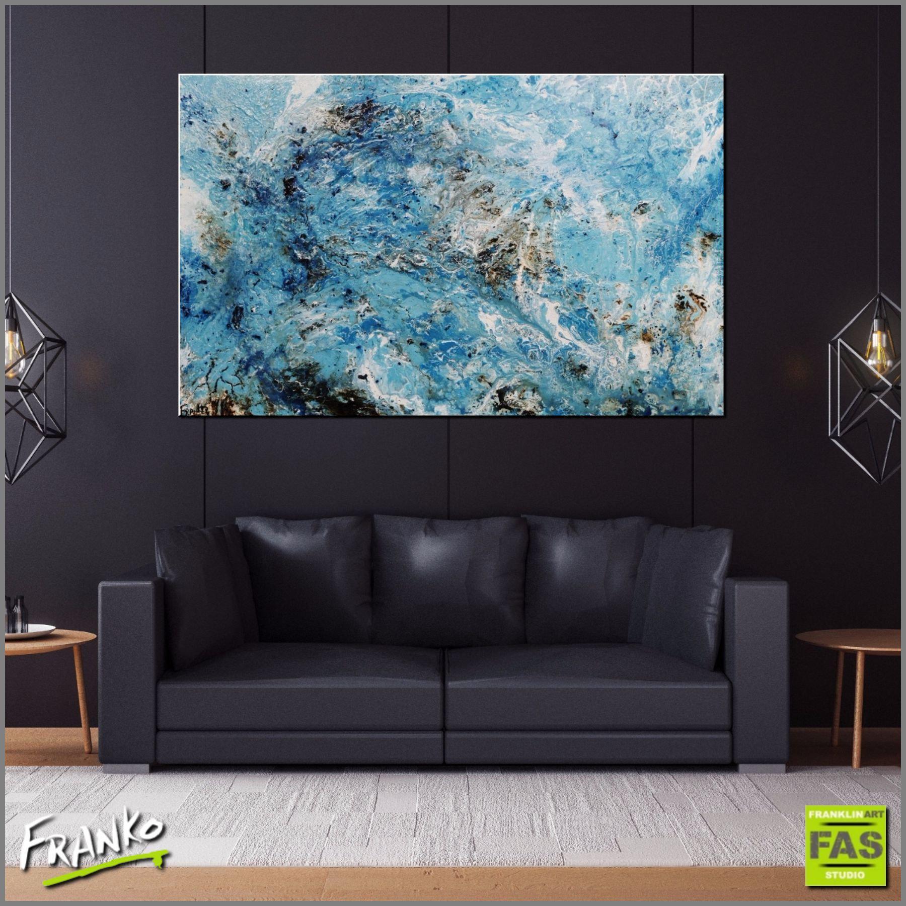 Be Inspired! Abstract Blue and white (SOLD)-abstract-Franko-[Franko]-[huge_art]-[Australia]-Franklin Art Studio