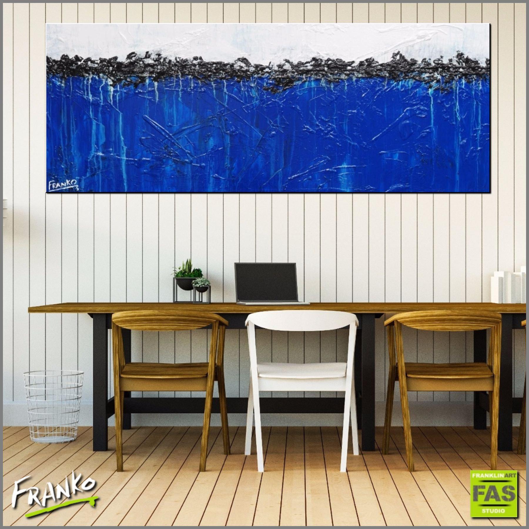 Be Inspired! Abstract Blue and white (SOLD)-abstract-Franko-[huge]-[Australian]-[best Selling]-Franklin Art Studio