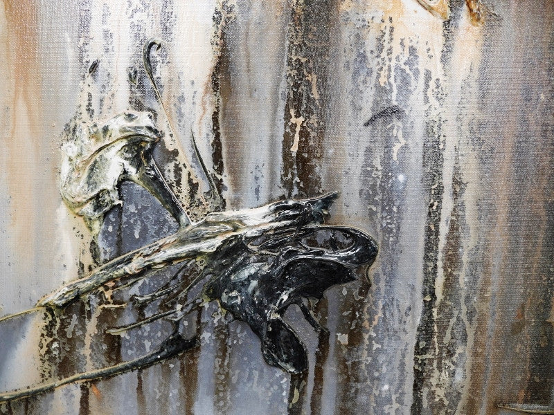 Be Inspired! Abstract Brown (SOLD)-abstract-[Franko Artist]-[Gold Coast]-[Brisbane]-[Huge]-Franklin Art Studio