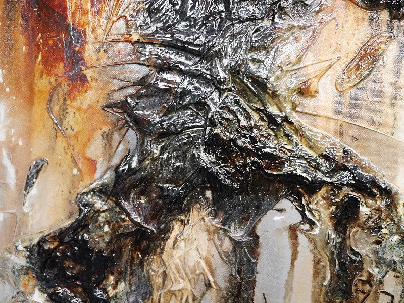 Be Inspired! Abstract Brown (SOLD)-abstract-[Franko Artist]-[Cheryl]-[Wendy]-[Gabriela]-Franklin Art Studio