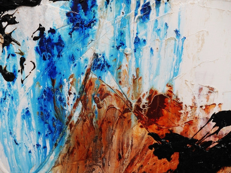Be Inspired! Abstract Burnt Orange (SOLD)-abstract-[Franko]-[Artist]-[Australia]-[Painting]-Franklin Art Studio