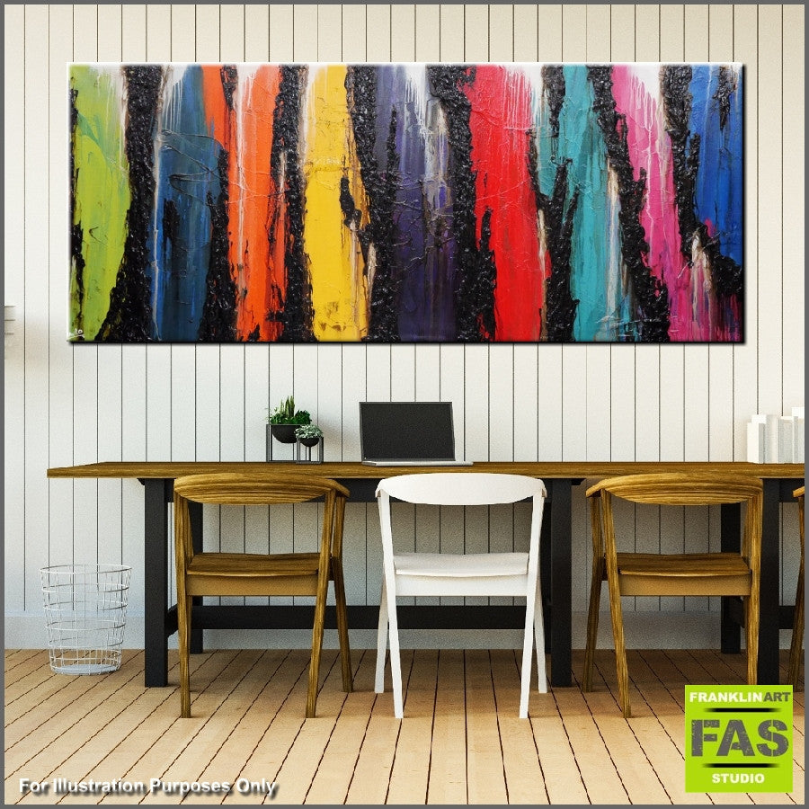 Be Inspired! Abstract Colourful (SOLD)-Abstract-Franko-[Franko]-[huge_art]-[Australia]-Franklin Art Studio