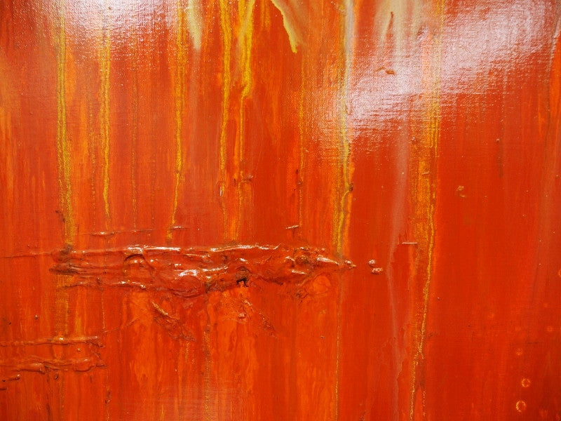 Be Inspired! Abstract Orange and Blue (SOLD)-abstract-[Franko Artist]-[Gold Coast]-[Brisbane]-[Huge]-Franklin Art Studio