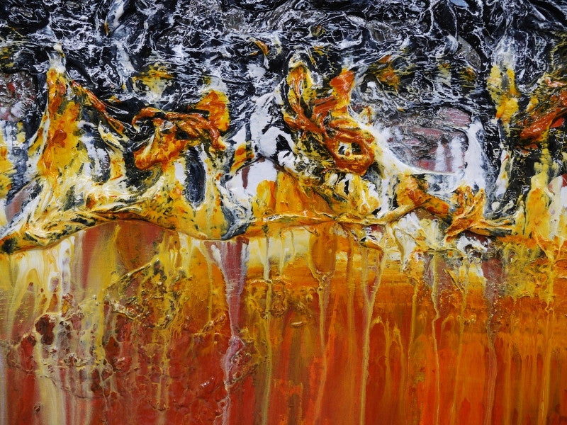 Be Inspired! Abstract Orange and Blue (SOLD)-abstract-[Franko Artist]-[Cheryl]-[Wendy]-[Gabriela]-Franklin Art Studio