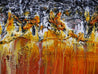 Be Inspired! Abstract Orange and Blue (SOLD)-abstract-[Franko Artist]-[Cheryl]-[Wendy]-[Gabriela]-Franklin Art Studio