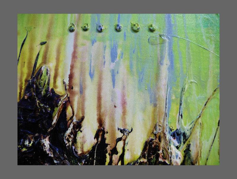 Be Inspired! Abstract Painting Green (SOLD)-abstract-[Franko Artist]-[Cheryl]-[Wendy]-[Gabriela]-Franklin Art Studio