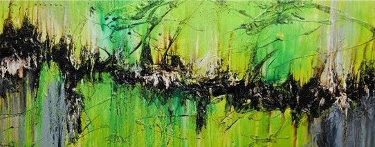 Be Inspired! Abstract Painting Green (SOLD)-abstract-[Franko ]-[Gallery]-[popular]-[Australia]-Franklin Art Studio