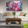 Be Inspired! Abstract Pink Blue Pastel (SOLD)-Abstract-Franko-[Franko]-[huge_art]-[Australia]-Franklin Art Studio
